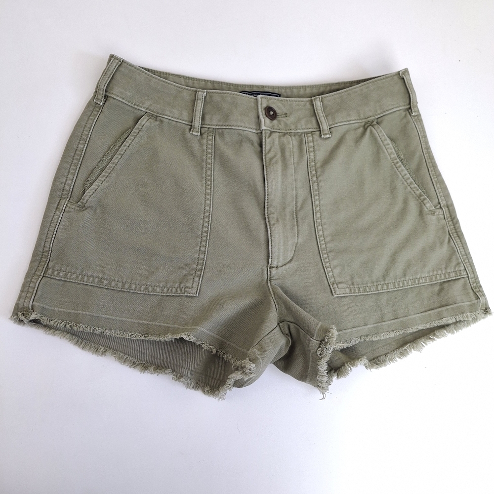 Abercrombie & Fitch Annie High Rise Short Olive Green